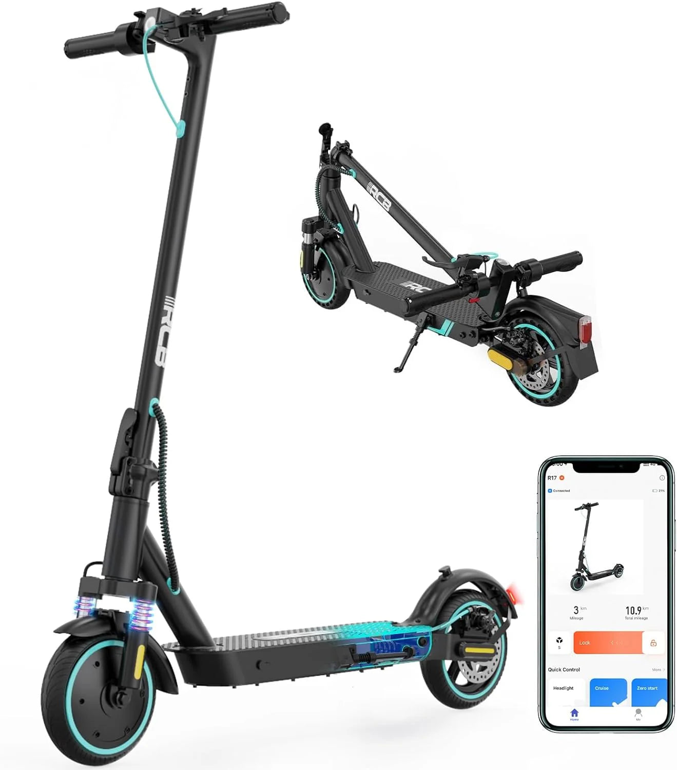 Monopattino Elettrico RCB R17 – Motore da 350W, 25 km/h