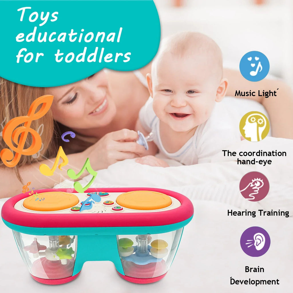 Baby Drum - Inizia la Musica - Set di Tamburi per Neonati