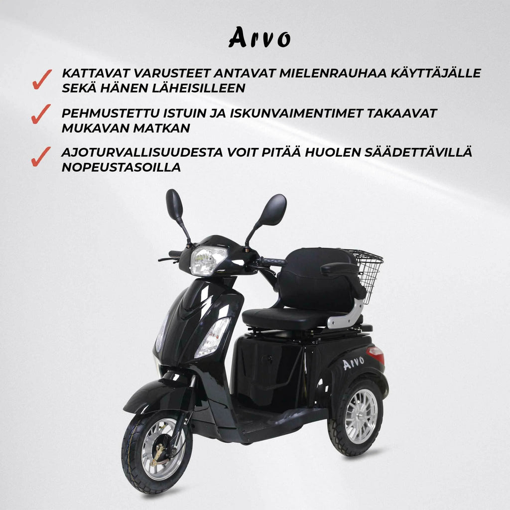 Arvo Scooter per Anziani P300 Nero