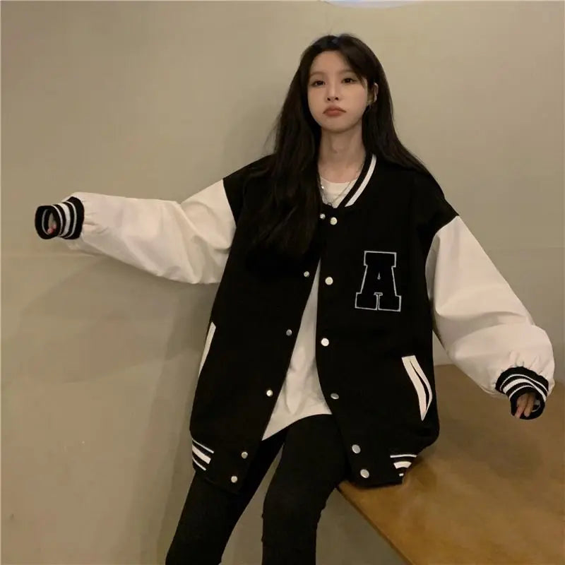 Lozenda - Giacca da baseball coreana da donna