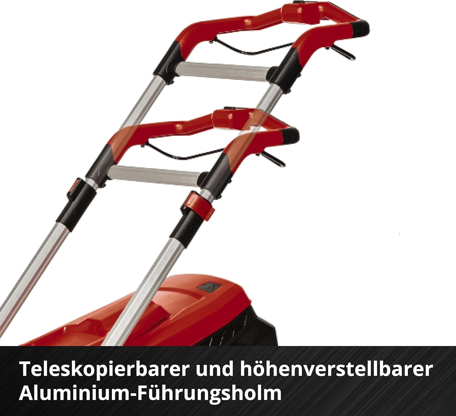 Einhell Rasaerba a batteria RASARRO 36/38 Kit Power X-Change (36 V, 38 cm larghezza taglio, 450 m, senza spazzole, funzione mulching, sacco di raccolta 45L, incl. 2 batterie da 4,0 Ah + caricatore doppio)