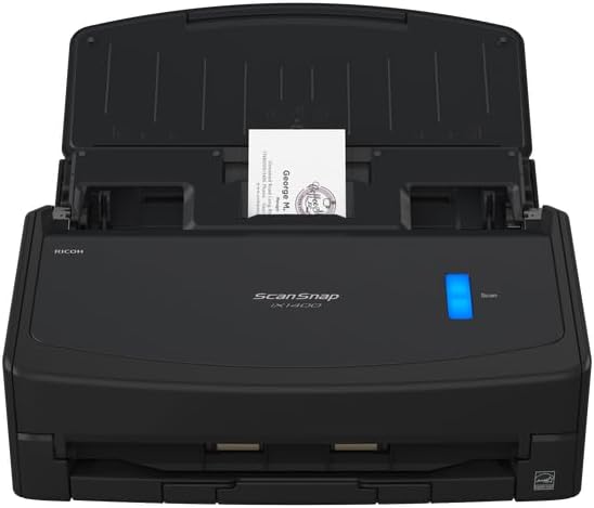 ScanSnap iX1400 Scanner da scrivania (Nero) - A4, fronte-retro, USB 3.2 con ADF