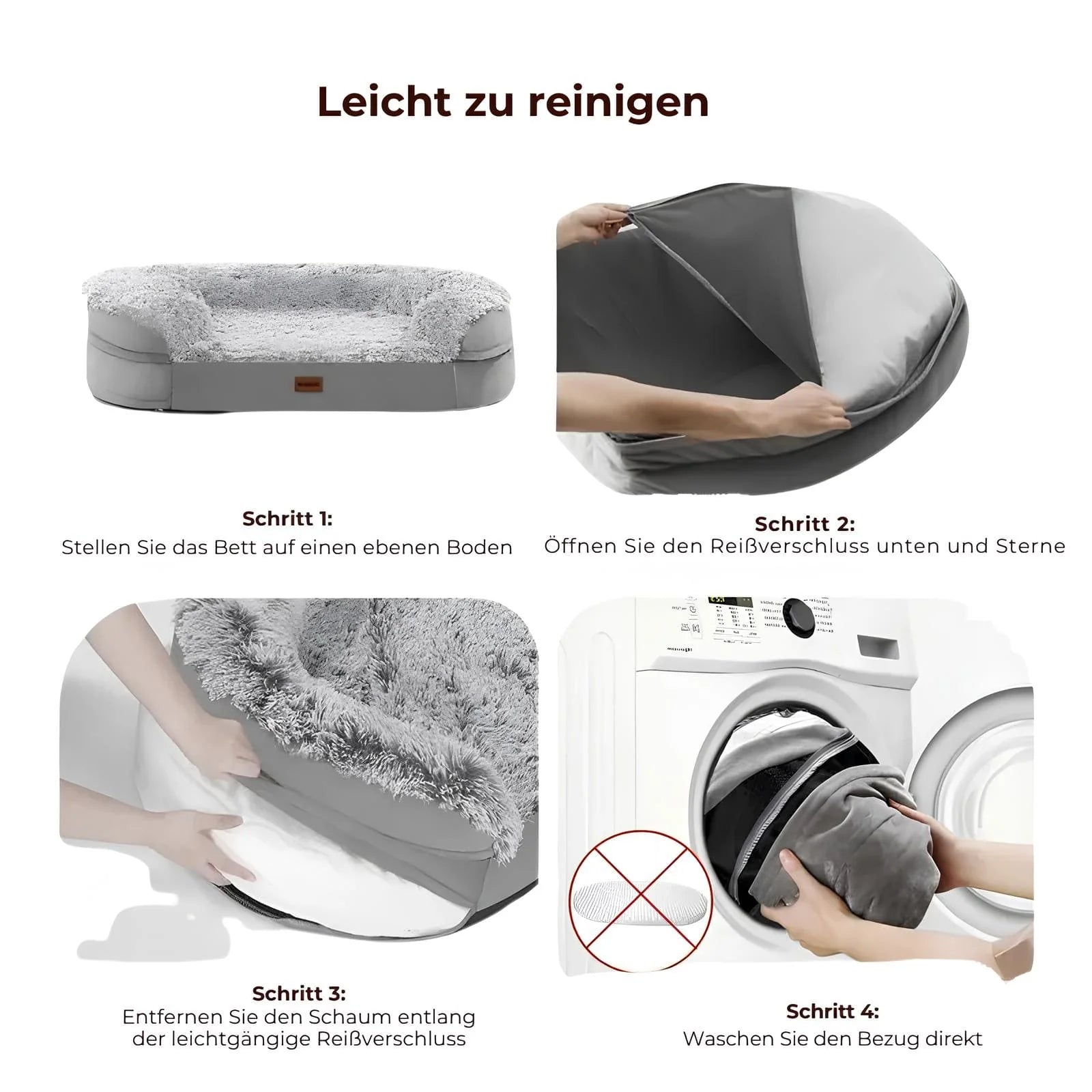 HundeTraum - Orthopdisches Hundebett für optimalen Schlafkomfort