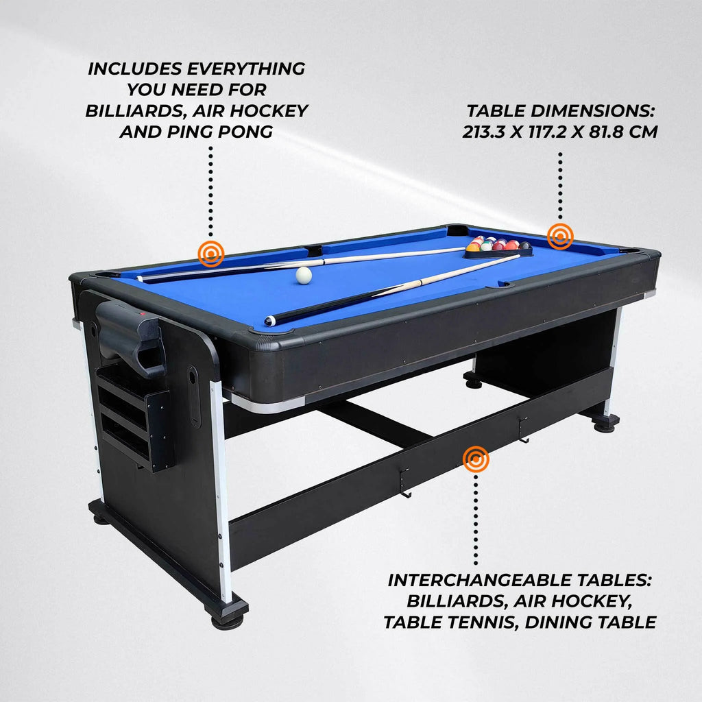 Tavolo da biliardo Blackwood 7' 4-IN-1