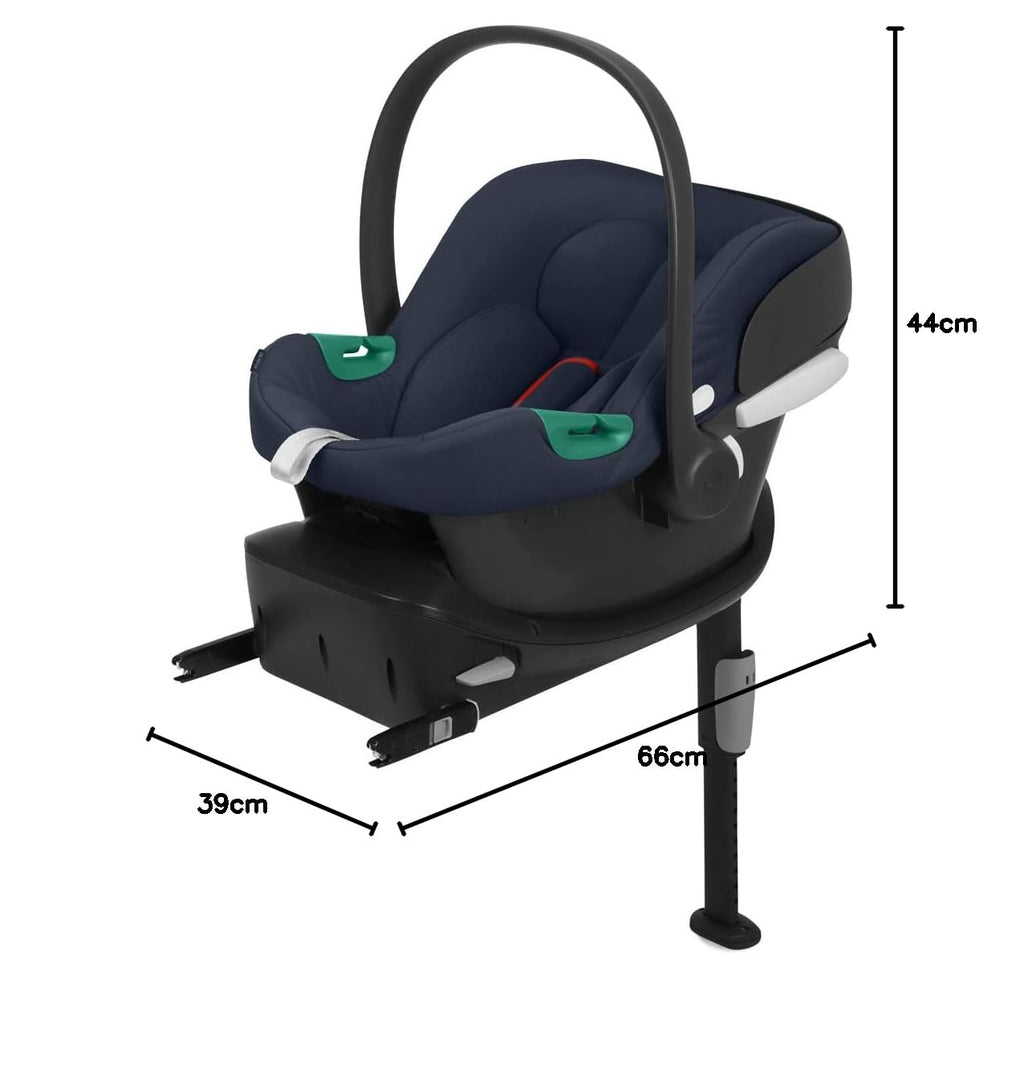 CBX by CYBEX Seggiolino Auto Aton B2 i-Size, Dalla nascita fino a ca. 24 mesi, Max. 13 kg, Inclusivo riduttore neonato, Compatibile con SensorSafe, Rosso