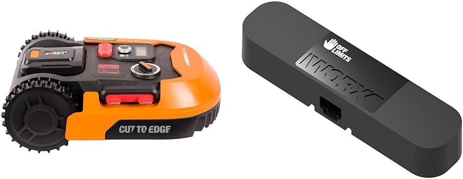 WORX Landroid Vision M600 Robot rasaerba WR206E.1 per giardini fino a 600m - Robot tagliaerba intelligente senza filo perimetrale - WLAN & Bluetooth - prevenzione attiva degli ostacoli con tecnologia AI - controllo tramite APP