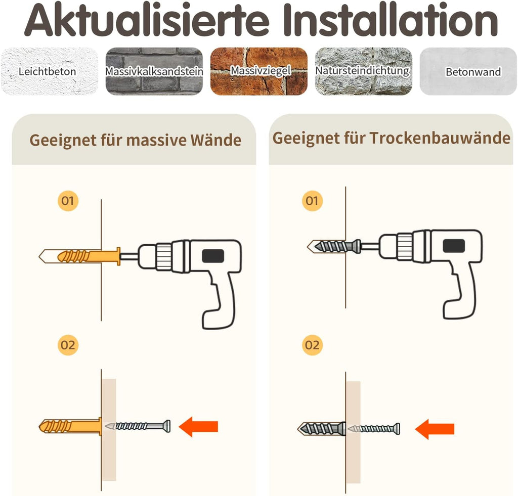 Set per parete da arrampicata per gatti in legno massiccio, LitaiL Mobili extra robusti per gatti con scaletta, lettino, tiragraffi, cuccia e gradini per gatti, 12 pezzi, fino a 25 kg