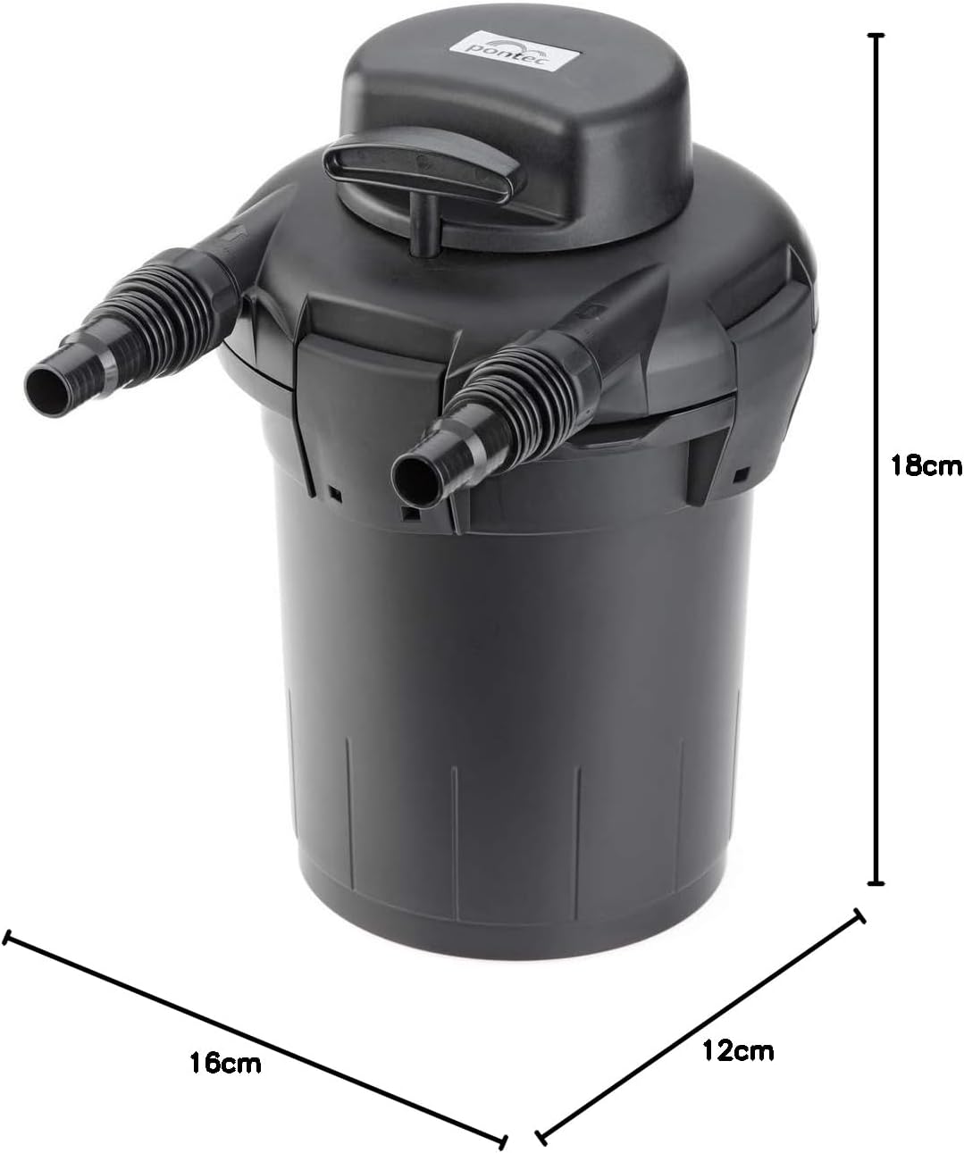 Pontec 57146 PondoPress Set 10000 - Druckfilter-Komplettset inklusive Filterpumpe und UVC-Technik / Teichfilter / Außenfilter