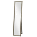HOMCOM Specchio a figura intera, in legno, stile rustico, da parete