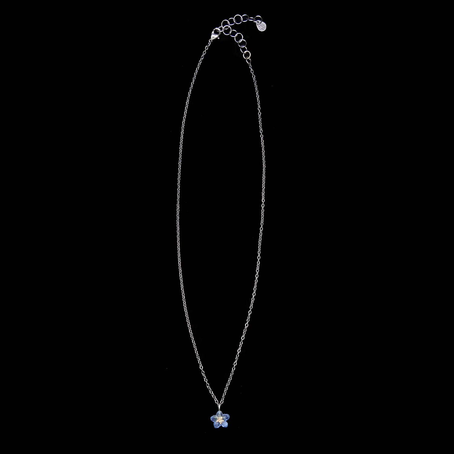 Vergissmeinnicht Kette mit Anhnger - Kleine Blume