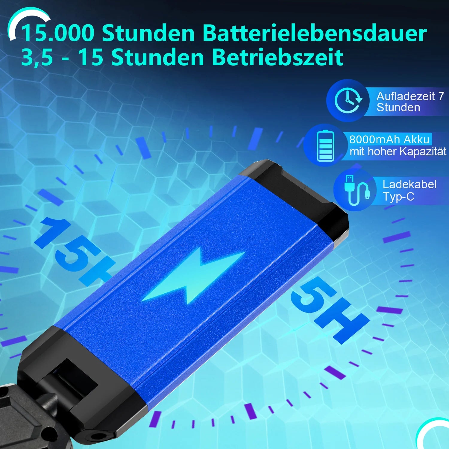 Sonnewelt Baustrahler LED mit Stativ Kabellose