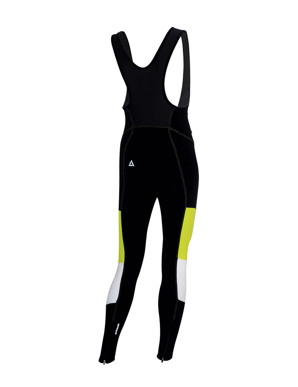 Herren Thermo Fahrradhose Lang Trgerhose Pro Line Schwarz-Neon-Weiss Setprodukt