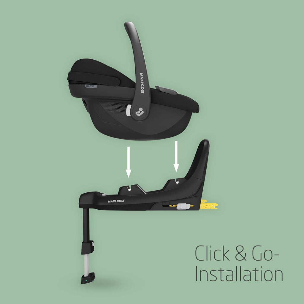 Maxi-Cosi Pebble 360 Pro, Seggiolino auto reclinabile SlideTech, da 0 a 15 mesi, da 0 a 13 kg, da 40 a 87 cm, per i seggiolini auto girevoli FamilyFix 360 Pro, G-CELL Side Impact Protection, Tonal Graphite