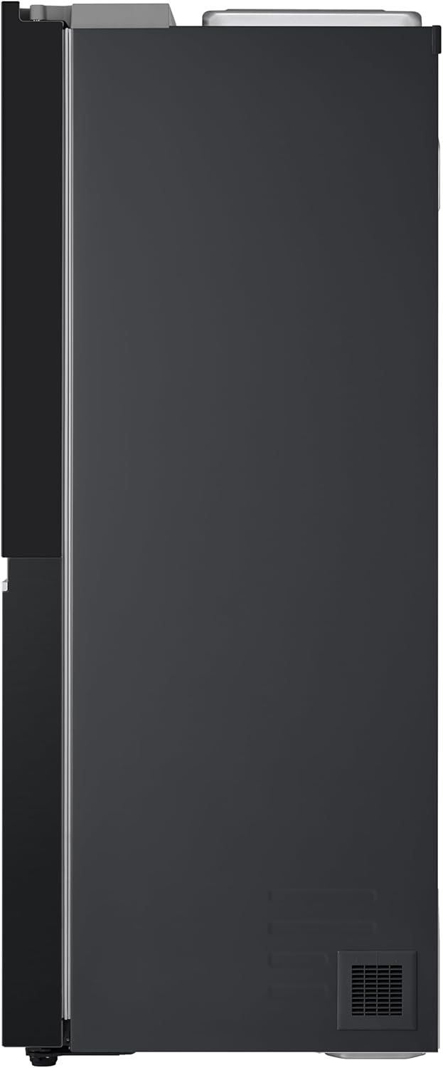 LG GSGV81PYLL Frigorifero Side by Side, Classe E, 635 L, Instaview, Frigorifero con congelatore, Dispenser ghiaccio, ghiaccio tritato, acqua, Total NoFrost, Smart Inverter Compressor, Wi-Fi