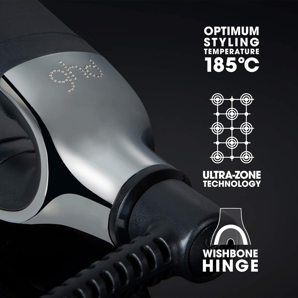 ghd Platinum+ Piastra per Capelli e Styler Professionale Nero - Capelli più forti, più lucidi, protezione colore - Per Tutti i Tipi di Capelli