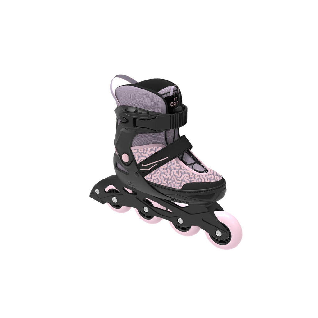 Pattini in linea softboot per bambini CRIVIT, con aiuto per la calzata e maniglia di trasporto (Rosa, 29-33) - B-Ware ottime condizioni
