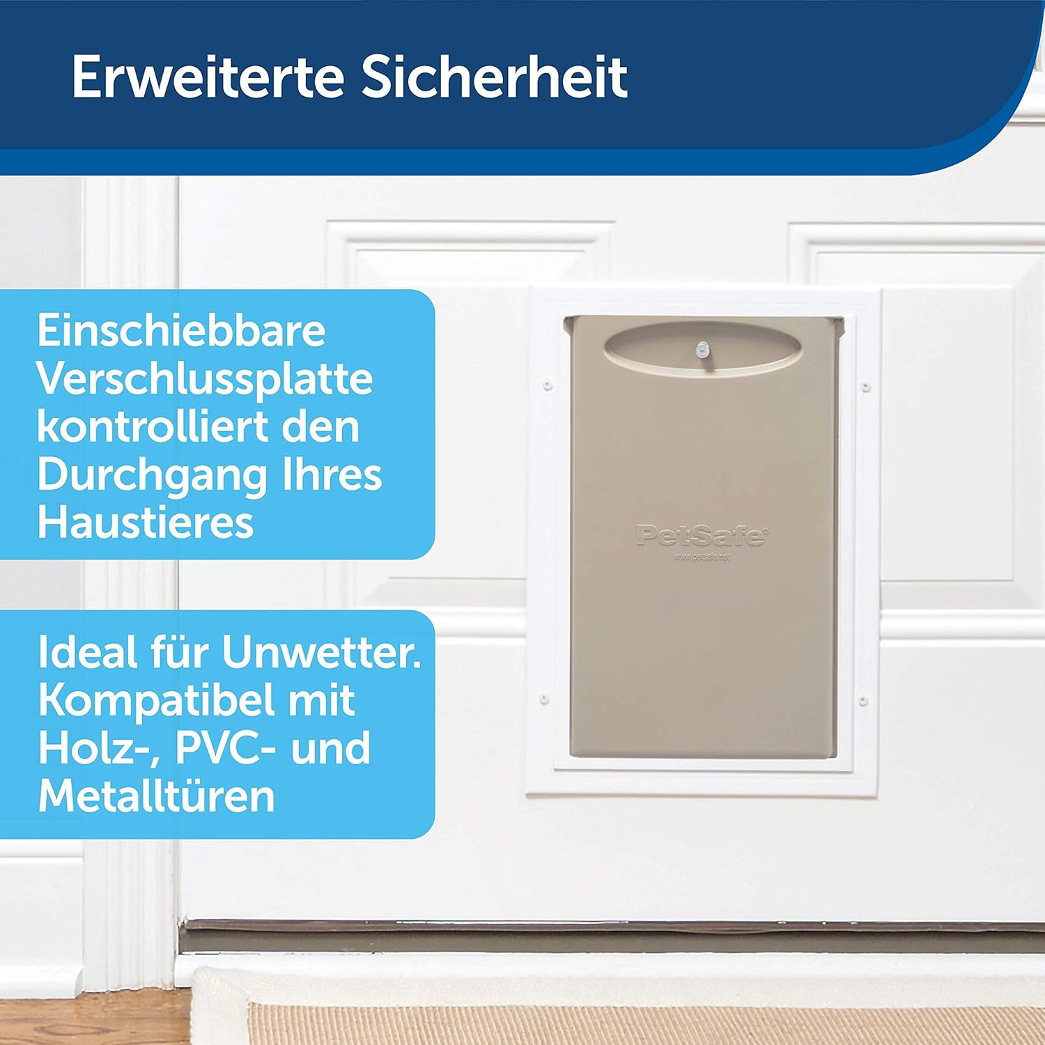 PetSafe Staywell Aluminium Haustiertüre, Energieeffizient und begrenzt Zugluft, Für Haustiere bis zu 100 kg, Gre XL