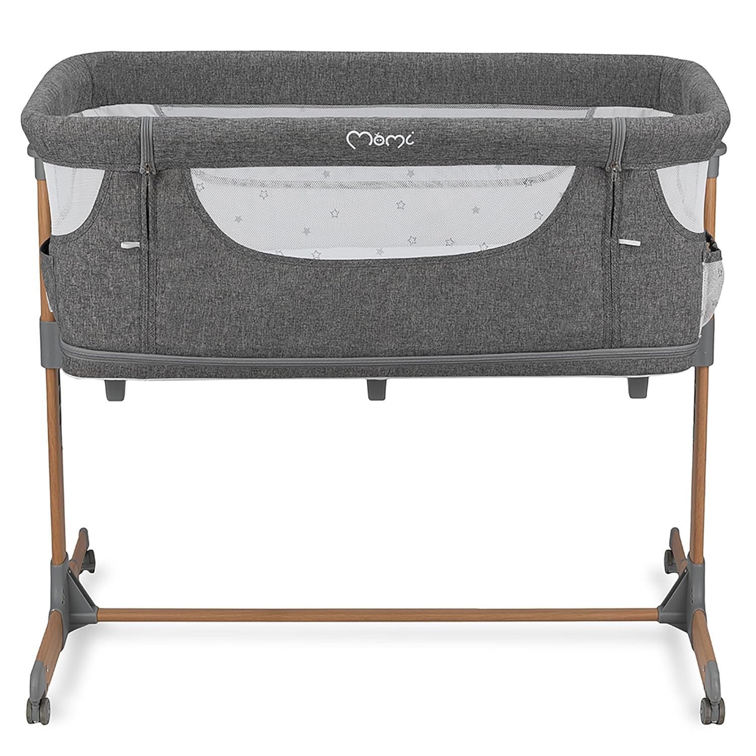 Momi SMART Bed Lettino fianco letto 4-in-1, fino a 15 kg, con materasso, regolabile in altezza