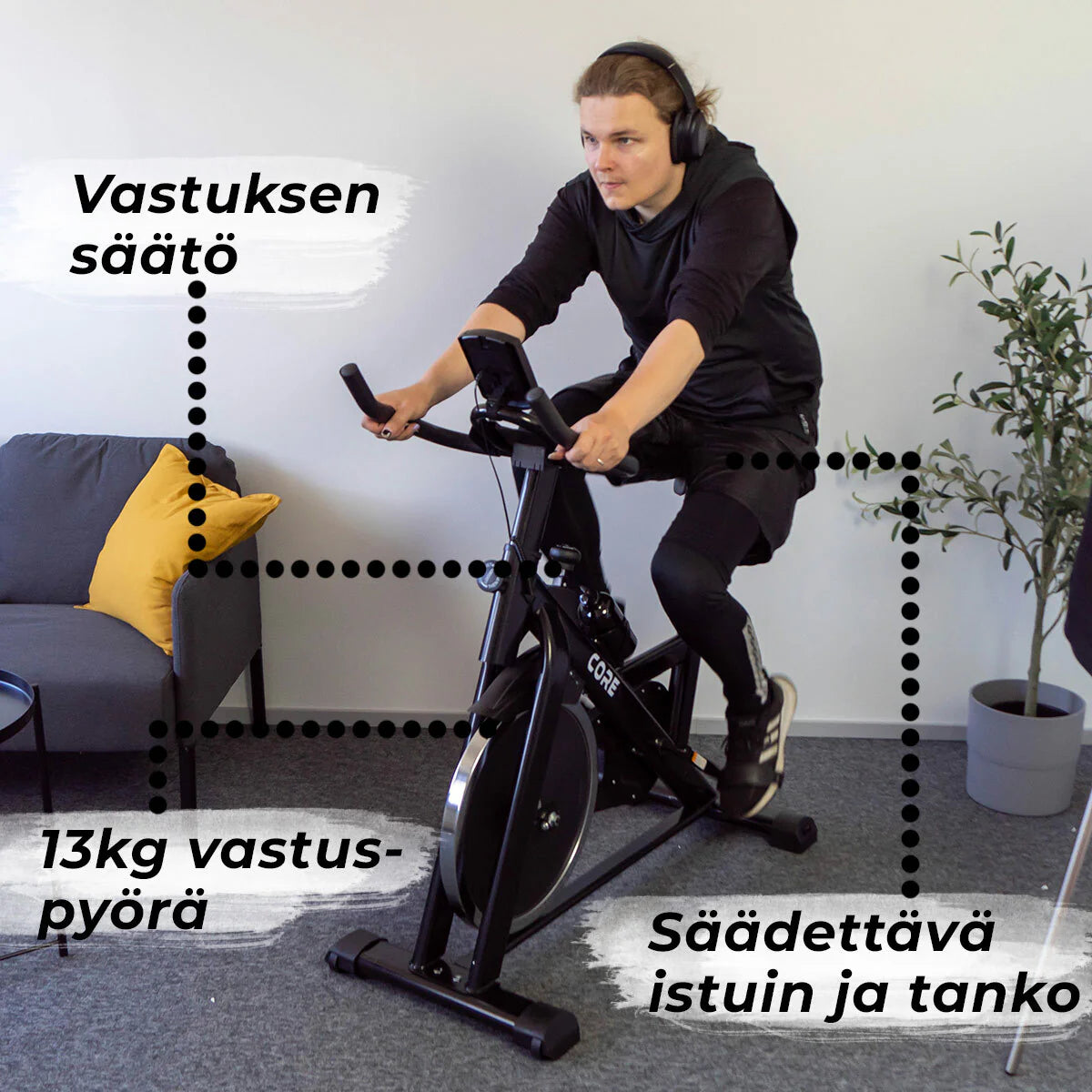Core Indoor Cycle 1300, schwarz