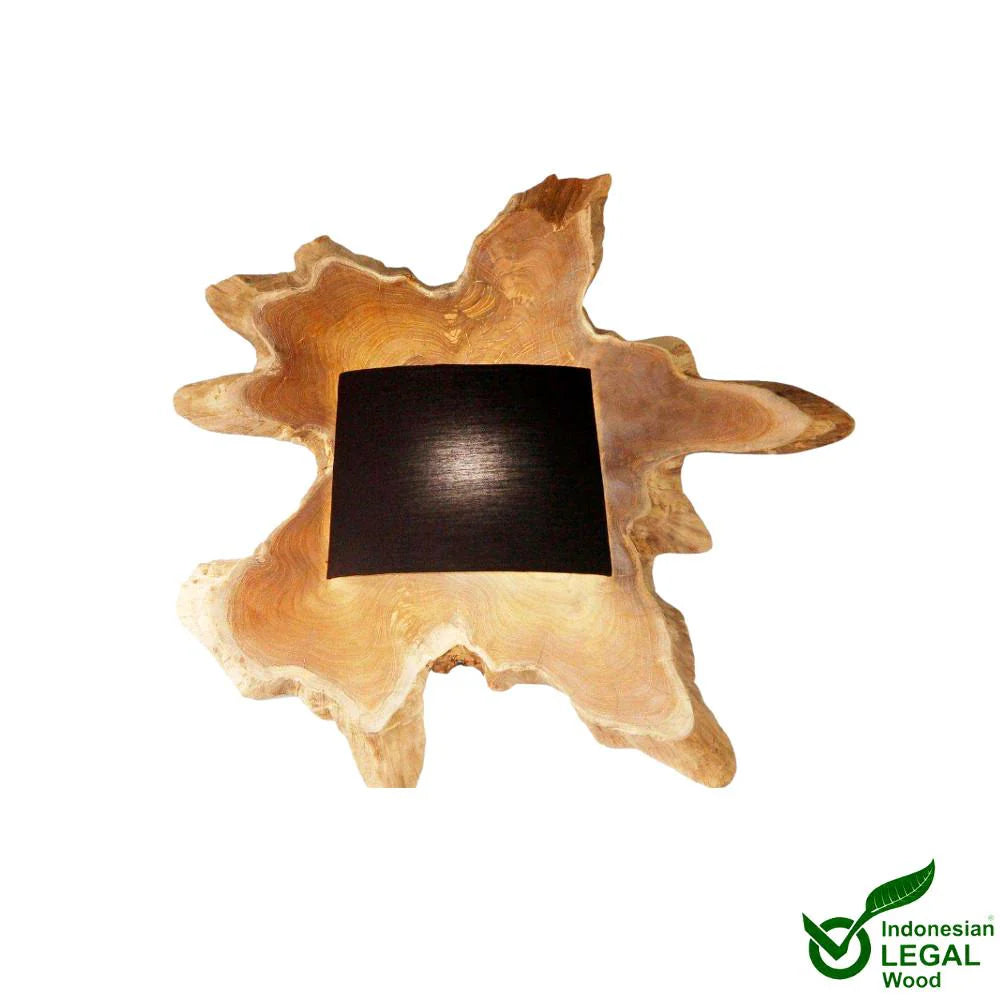 Holz Wandlampe NAGA 70cm x 70cm