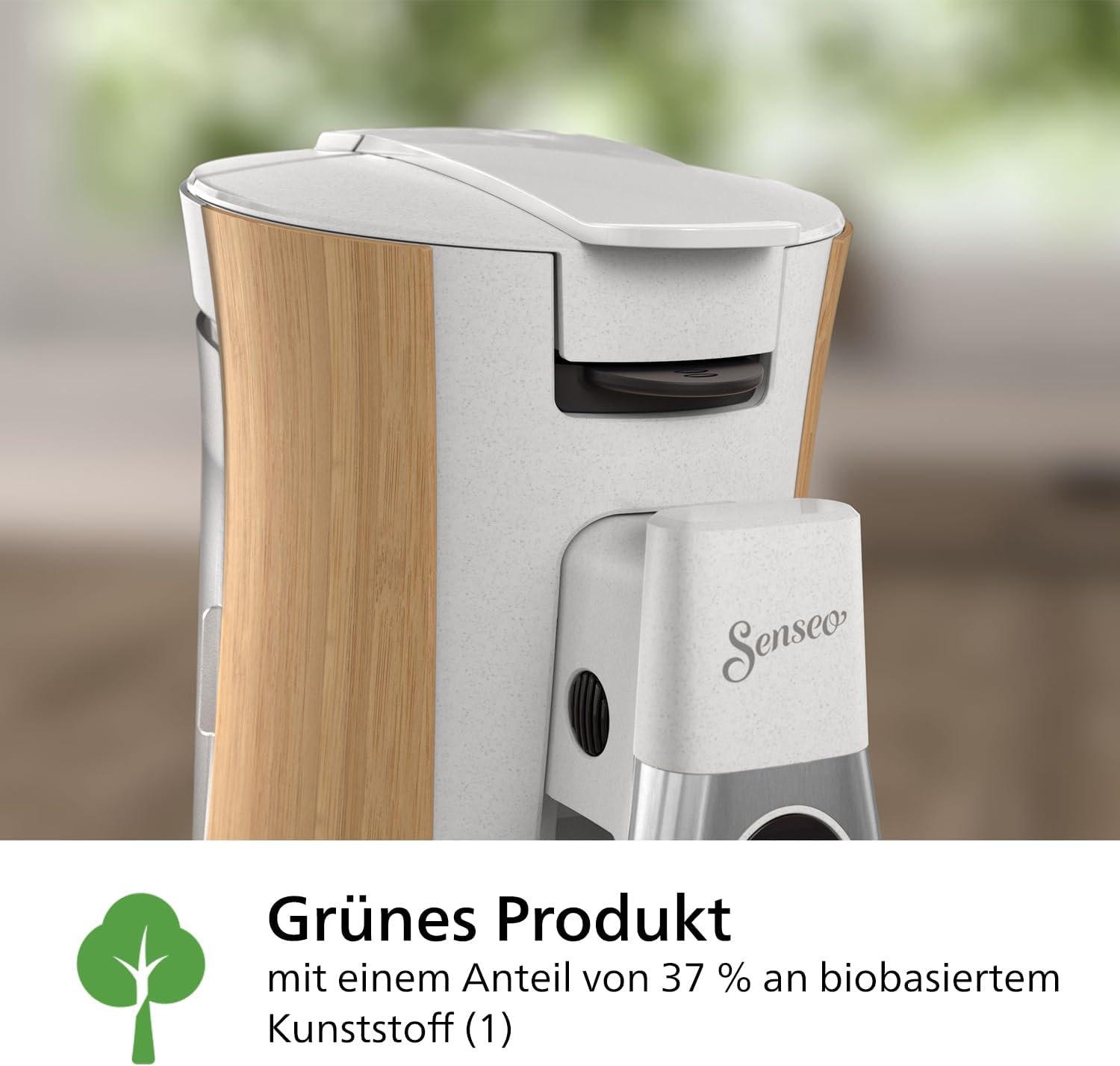 Philips Senseo Select CSA240/20 Macchina da caffè a cialde (selezione intensità Plus, funzione Memo, in plastica riciclata), Nero Eco