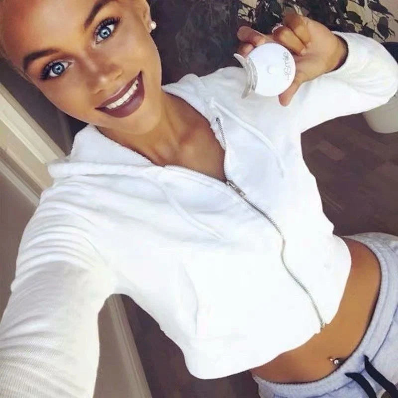 Lssige Kapuzenjacke für Damen