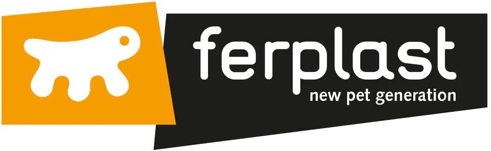 Ferplast Tenda per cucce, modello DOMUS MAXI, porta per cucce da esterno, a lamelle trasparenti in PVC, impermeabile, protezione dal vento e dal freddo, 40,5 x 69 cm