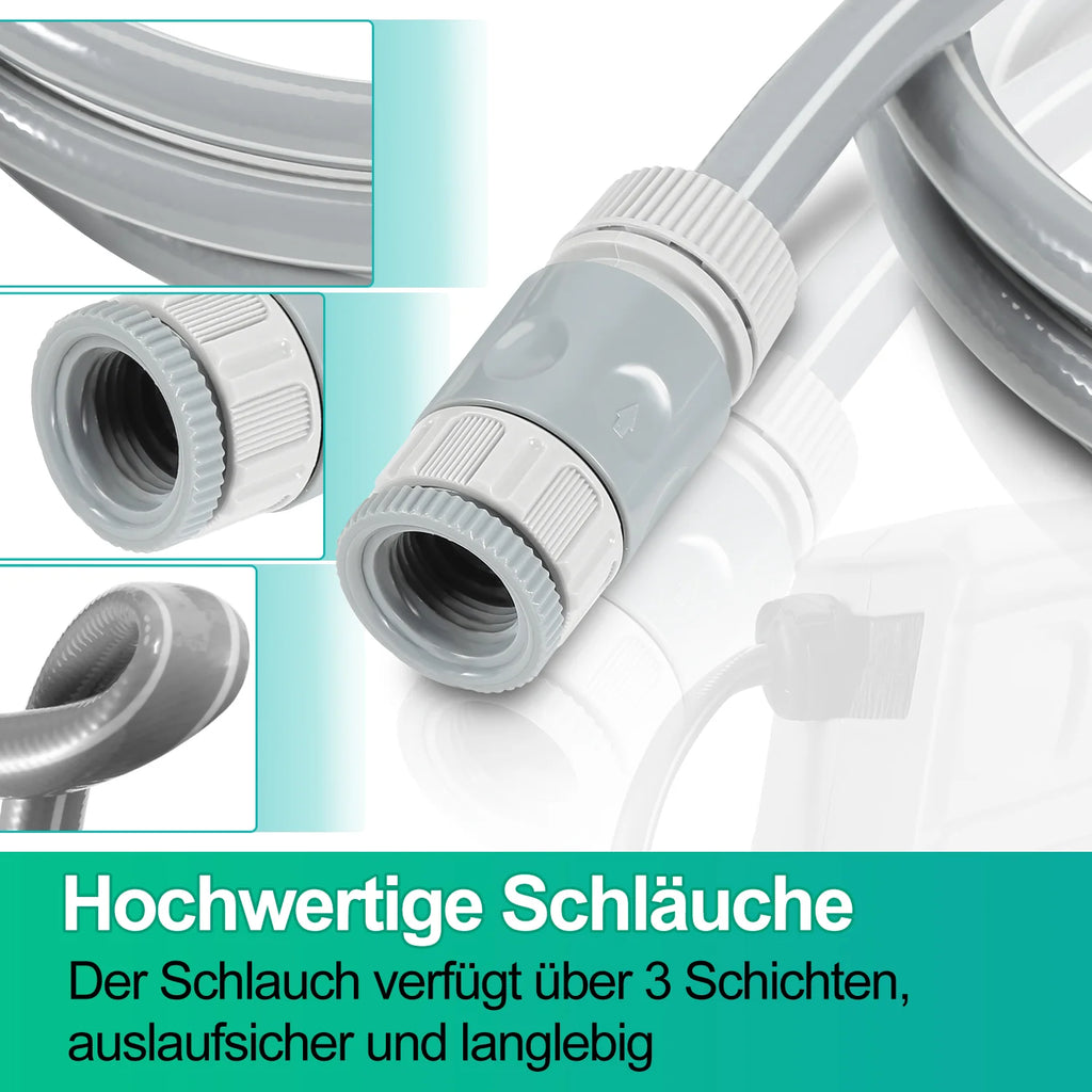 Sonnewelt Avvolgitubo con doccetta e tubo da giardino