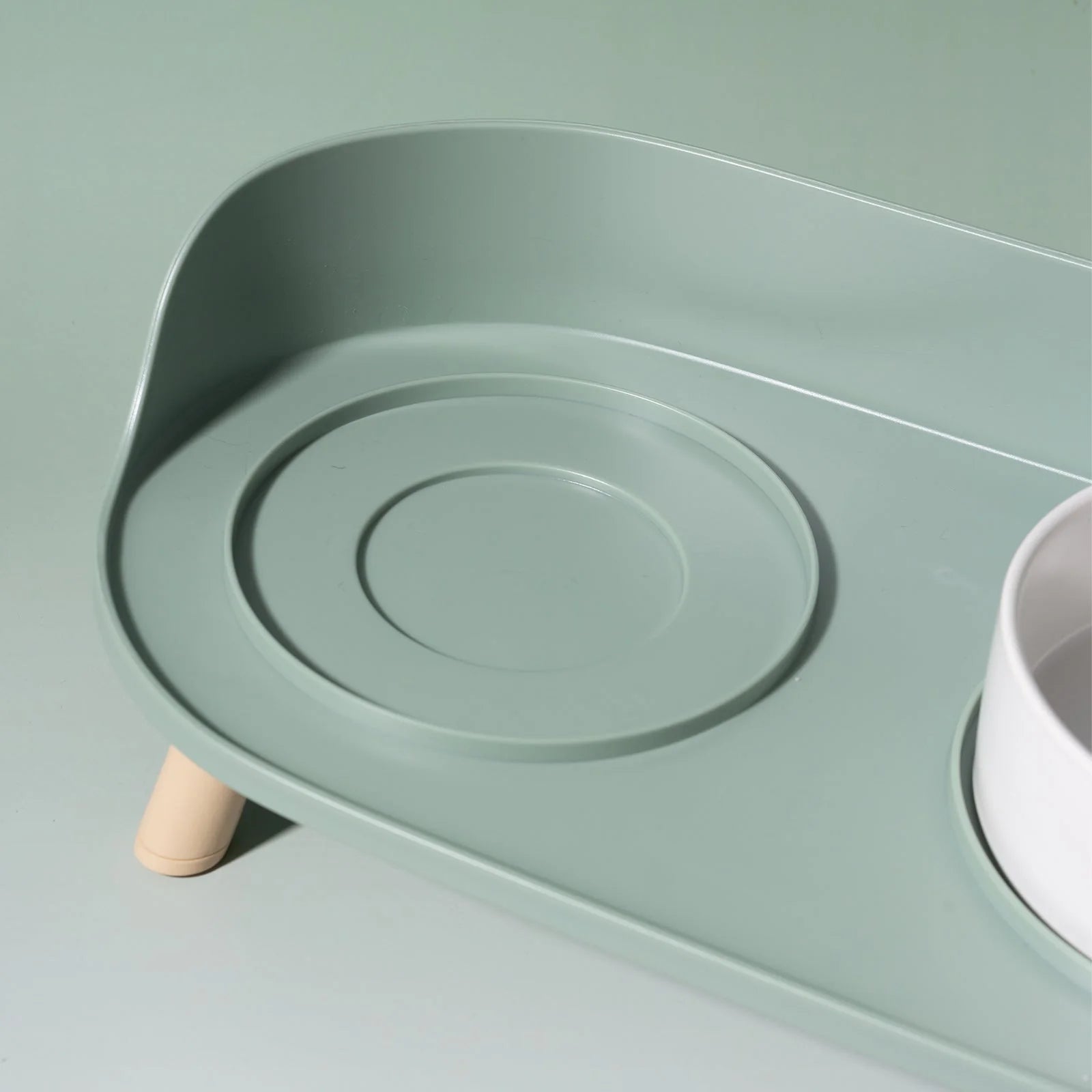 Elegante Doppel-Futterschale aus Bone China für Haustiere – Stilvoll und Funktional