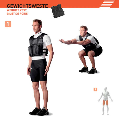 Kettler Gewichtsweste 5,4kg Stretch-Nylon