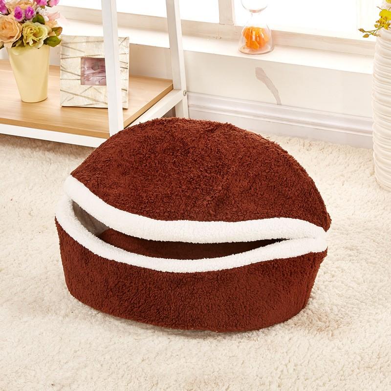 Gemütliches Bürgerfrmiges Kuschelbett mit Windschutz – Perfekter Rückzugsort für Haustiere