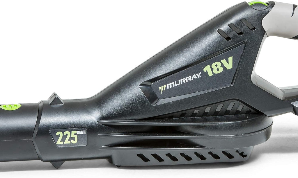 Murray 18V Lithium Ionen Laubbläser Set. IQ18LBK, inklusive 5Ah Batterie und Ladegerät, 225 km/h Blasgeschwindigkeit , 5 Jahre Garantie
