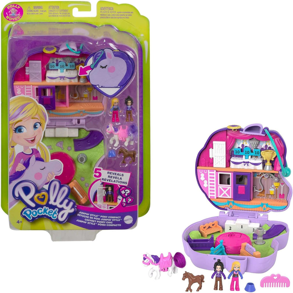 Polly Pocket GTN15 - Valigetta Caffetteria Riccio con Design Caffè e Animali, Mini Bambola Polly e HCG16 - Acquario Lontre, Tema Acquario con Micro Bambole Polly e Nicolas, 5 Sorprese e 12 Accessori