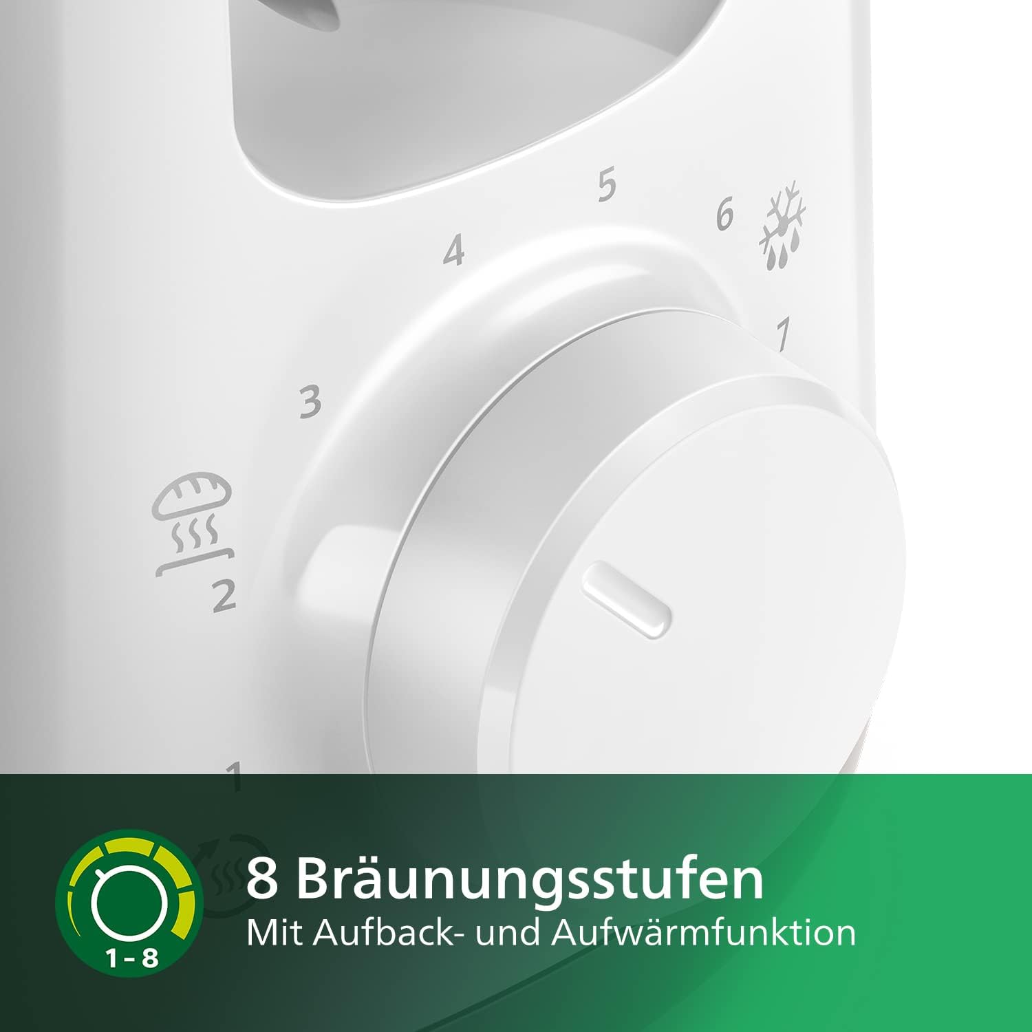 Philips Domestic Appliances HD2590/00 Tostapane, Bianco, Taglia Unica