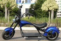 Mangosteen M1P Elektro-Chopper in Blau – 2000W Bürstenloser Motor, 60 km/h Hchstgeschwindigkeit