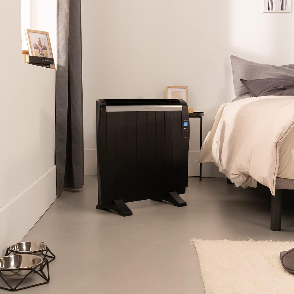 Cecotec Flachheizkrper mit Fernbedienung ReadyWarm 2500 Thermal. 1800 W, 12 Elemente aus Aluminium, LCD-Bildschirm, 3 Heizungsmodi, Timer, Slim Design, berhitzungsschutz Overprotect System