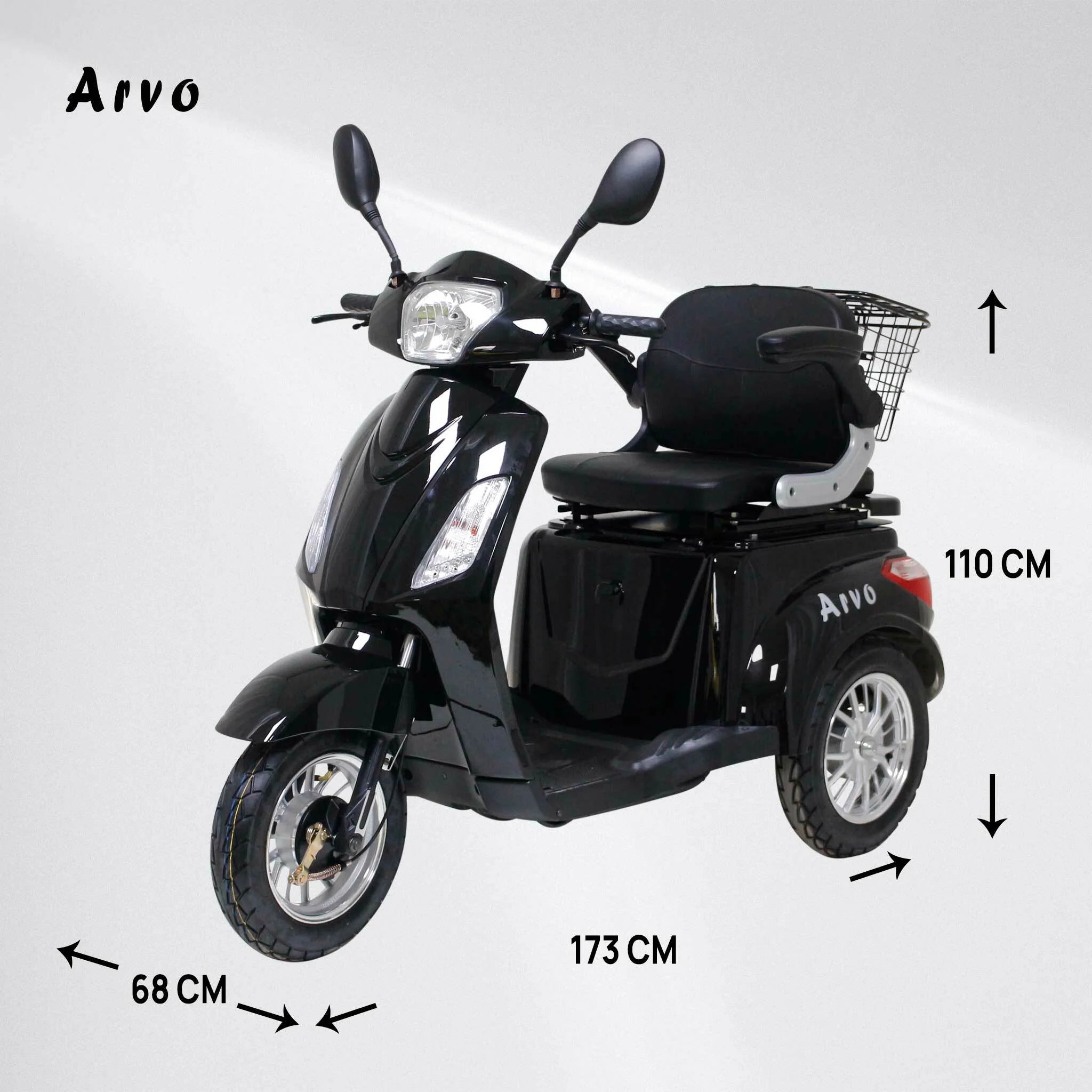 Arvo Scooter per Anziani P300 Nero