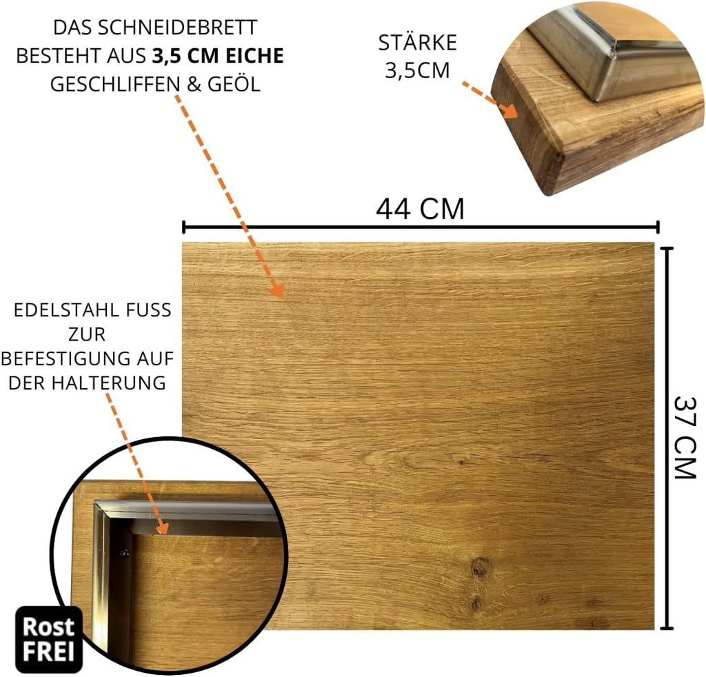 Terma Accessori Tagliere in legno Cucina da esterno, piastra plancha, grill con piastra in ghisa, ripiano per piastra in ghisa, braciere con griglia, anello per griglia per braciere