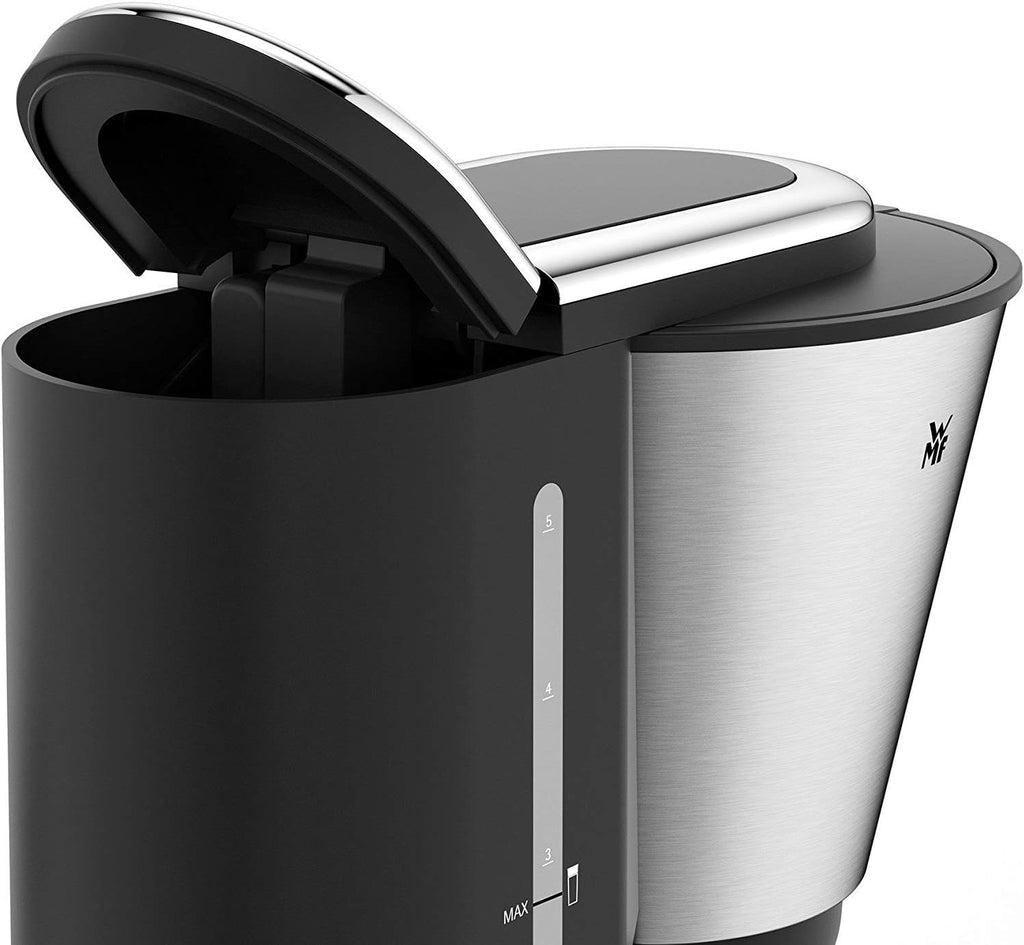 WMF Küchenminis Aroma Filterkaffeemaschine, 870 Watt, cromargan matt & Küchenminis 1-Scheiben Toaster Langschlitz XXl-Toast Brötchenaufsatz 7 Bräunungsstufen Überhitzungsschutz 600W Edelstahl matt