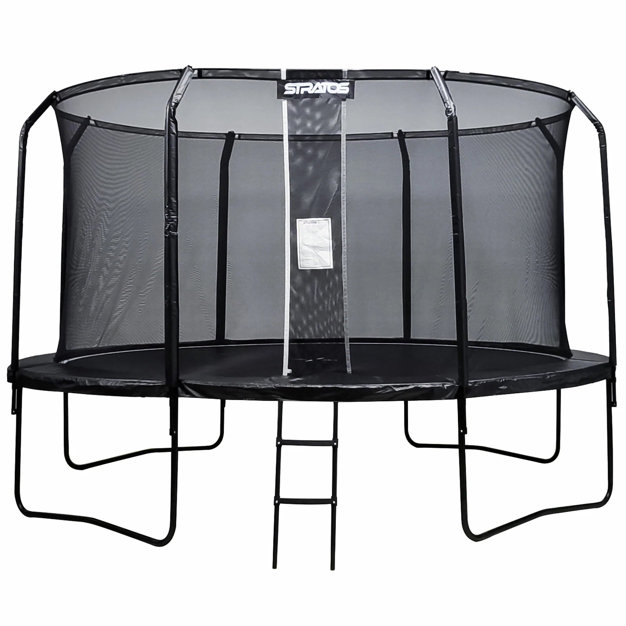 Stratos Trampolin 427cm mit Sicherheitsnetz, Premium Black Line