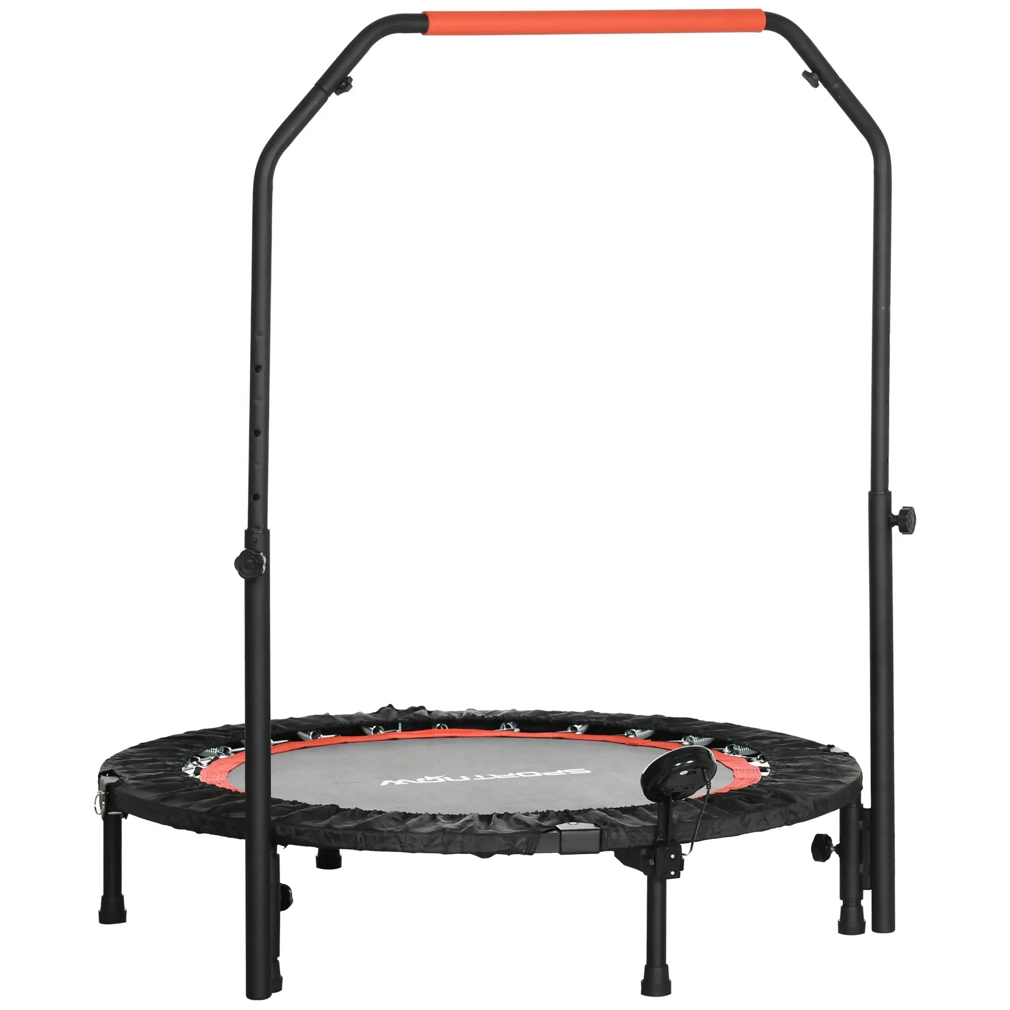 SPORTNOW Minitrampolino regolabile in altezza, pieghevole, con monitor LCD