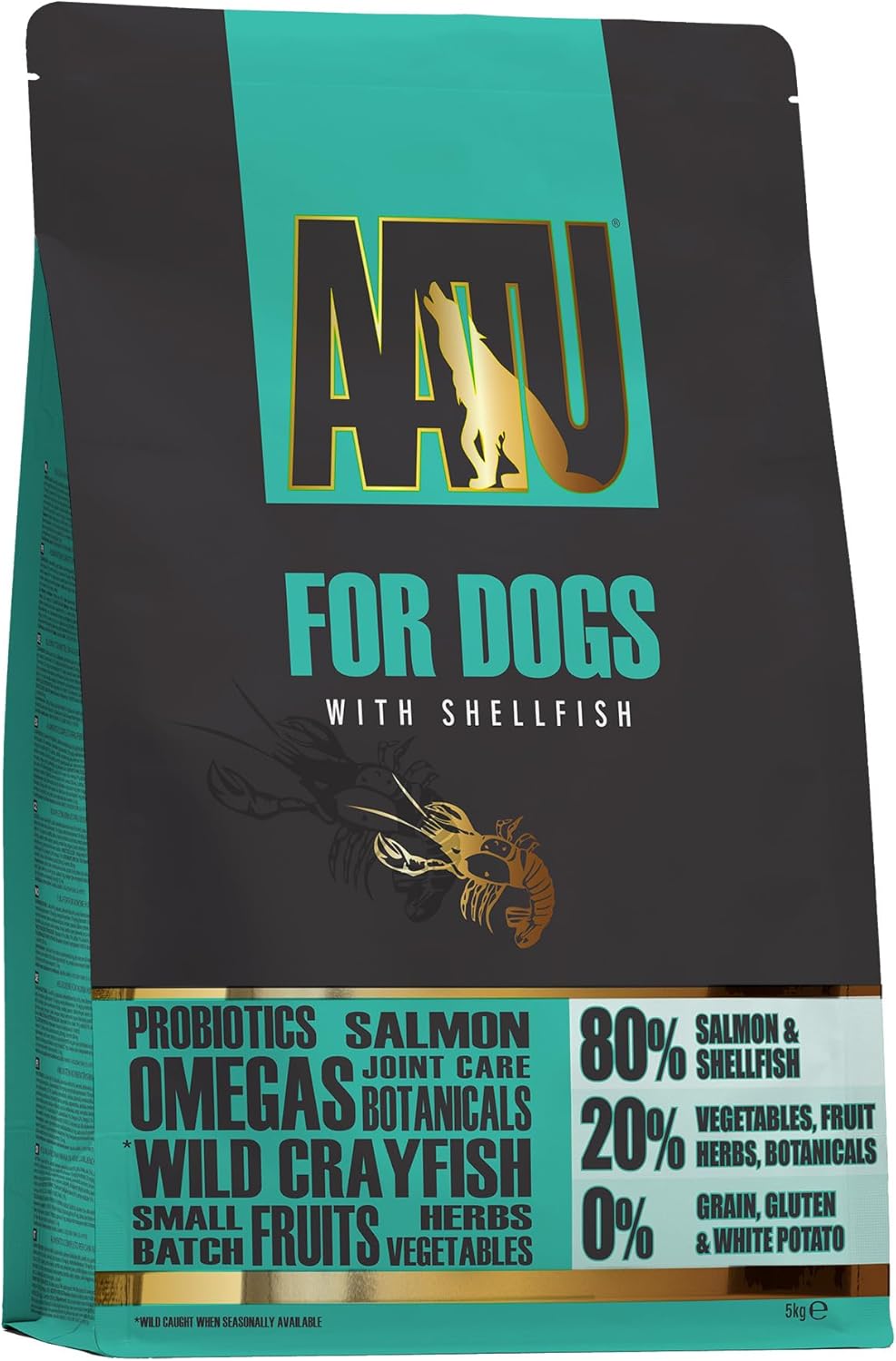 AATU Cibo Secco per Cani, Cibo Secco per Cani 80/20 con Pollo, Cibo per Cani Senza Cereali ad Alto Contenuto Proteico, Alimento Naturale per Cani Adulti di Tutte le Razze, 1,5 kg
