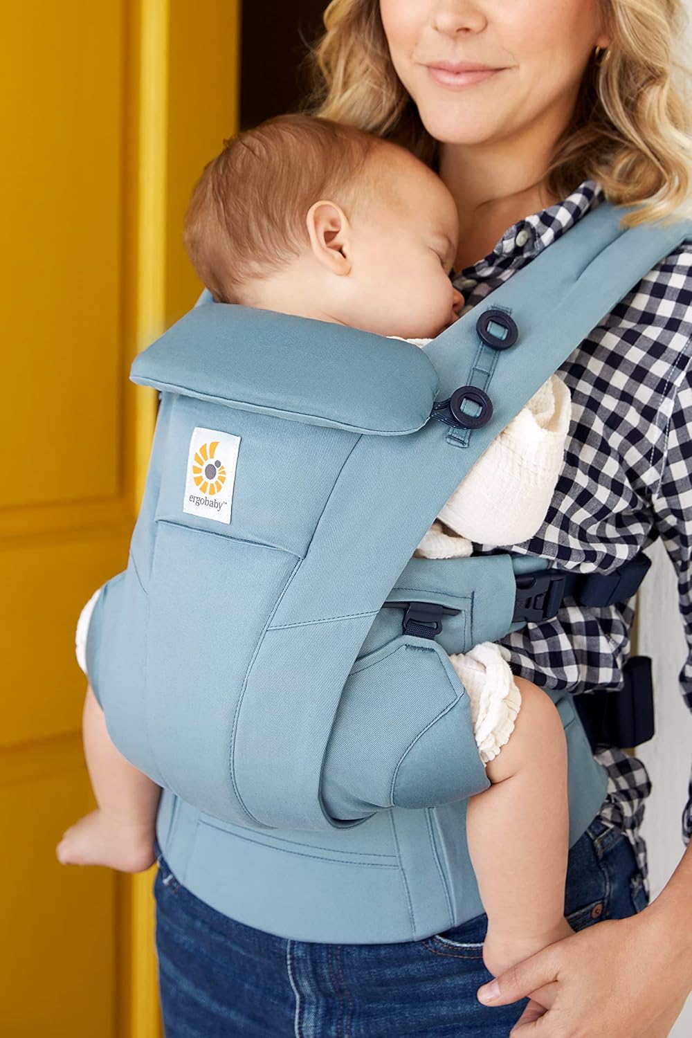 Ergobaby Omni Breeze Marsupio per Neonati dalla Nascita fino a 20 kg, Morbido Mesh SoftFlex a 4 Posizioni, Ergonomico, Porta Bebè, Natural Beige