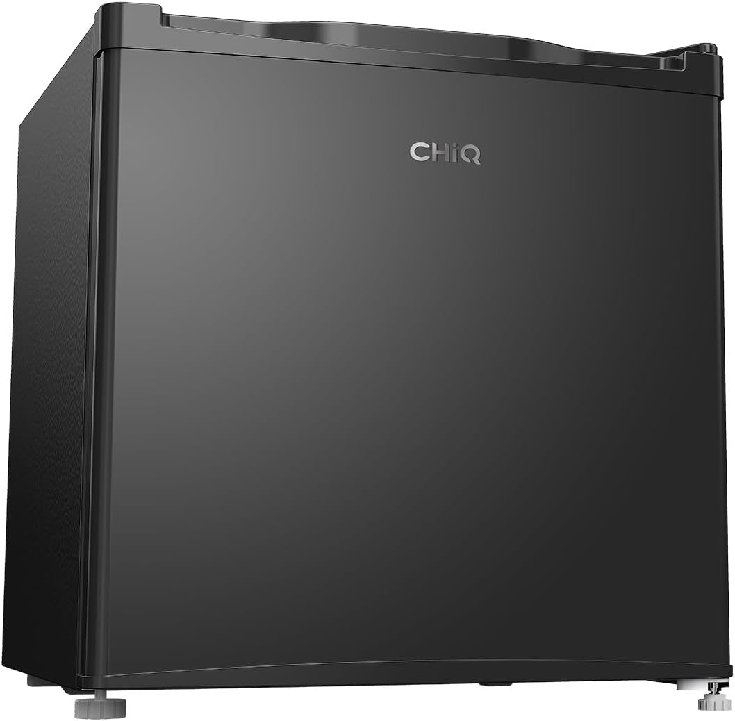 CHIQ Mini Bar Fridge 46 L, Mini Fridge, 49.6 x 47.4 x 44.7 cm (H x W x D), E Energy Consumption 80 kWh per Year, Very Quiet 39 dB