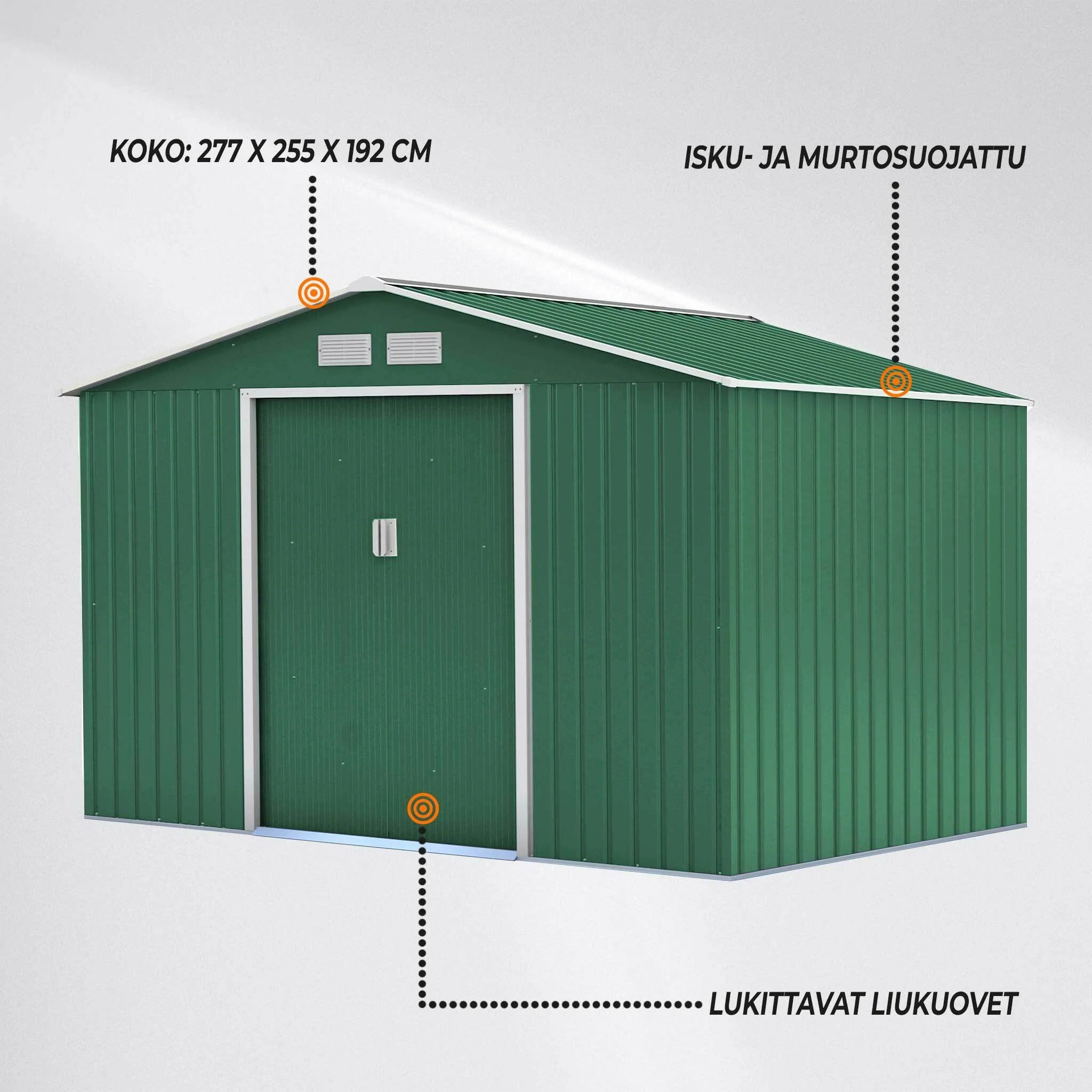 Fornorth Gerteschuppen, 7,06 m², verde