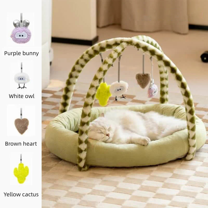 KatzenTraum – Vielseitiges Katzenbett und Spielmatte für ultimativen Komfort und Spa