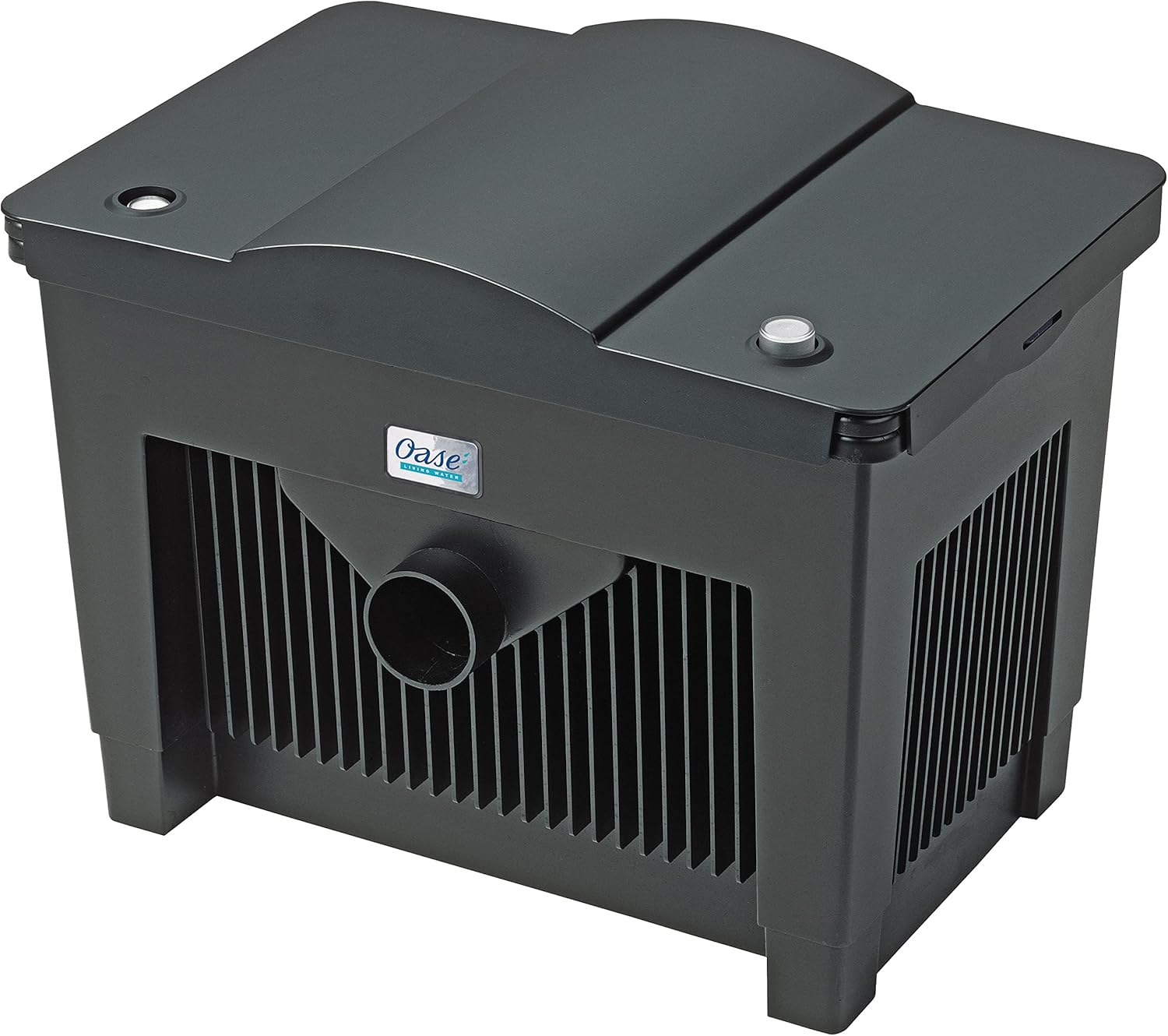 OASE 57377 Filtro a flusso continuo BioSmart UVC 16000 adatto per laghetti fino a 16 m³, sistema di filtraggio, set di filtraggio incl. materiale filtrante e chiarificatore UVC, nero