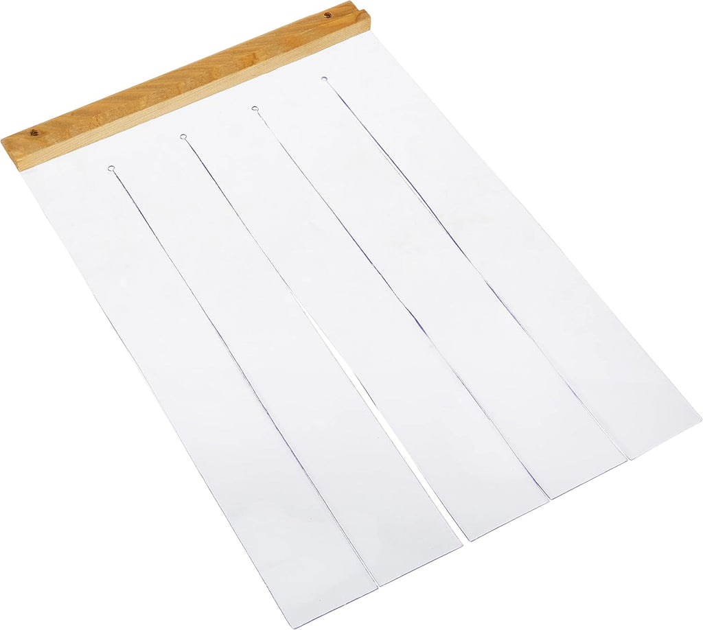 Ferplast Tenda per cucce, modello DOMUS MAXI, porta per cucce da esterno, a lamelle trasparenti in PVC, impermeabile, protezione dal vento e dal freddo, 40,5 x 69 cm