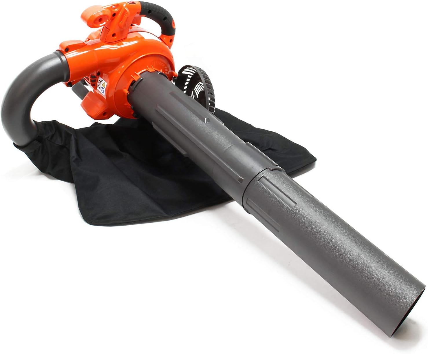 Wiltec 3in1 Laubbläser, Laubsauger u. Laubhäcksler, Laubgebläse 1 PS mit 26ccm, beninbetriebener Laubstaubsauger, Gartenhäcksler mit 50 l Fangsack