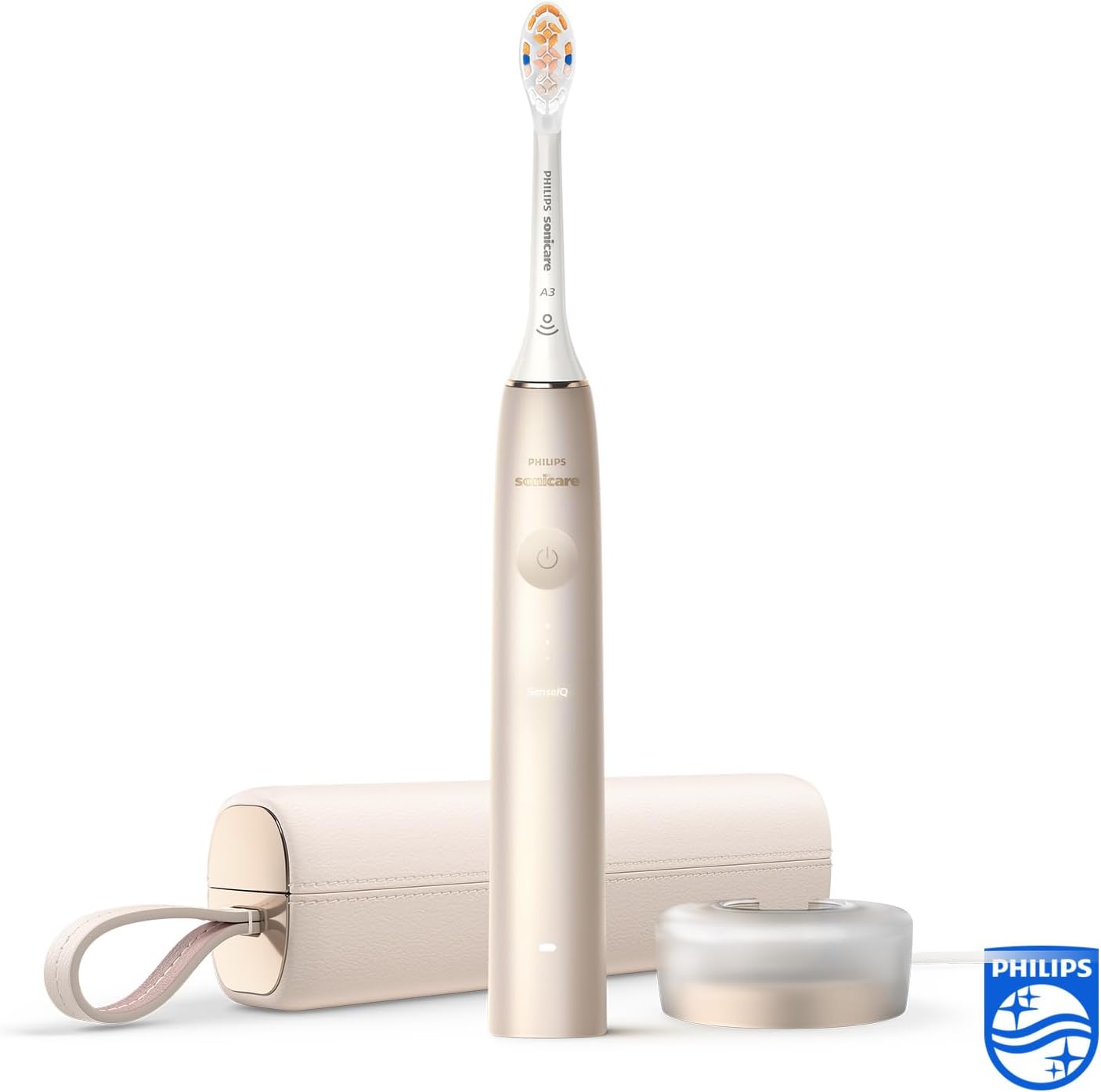 Philips Sonicare DiamondClean Prestige 9900 – Spazzolino elettrico con SenseIQ, testina all-in-one A3 Premium e custodia di ricarica, blu notte (Modello HX9992/12)